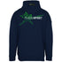 Plein Sport Logo On Back Zip-Up Navy Blue Hoodie S